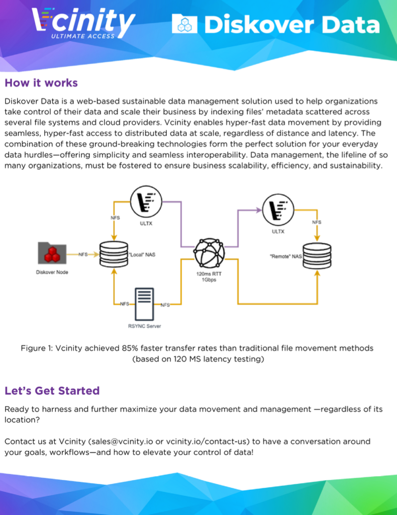 Diskover Data and Vcinity Partner Solution Brief - page 2 of 2