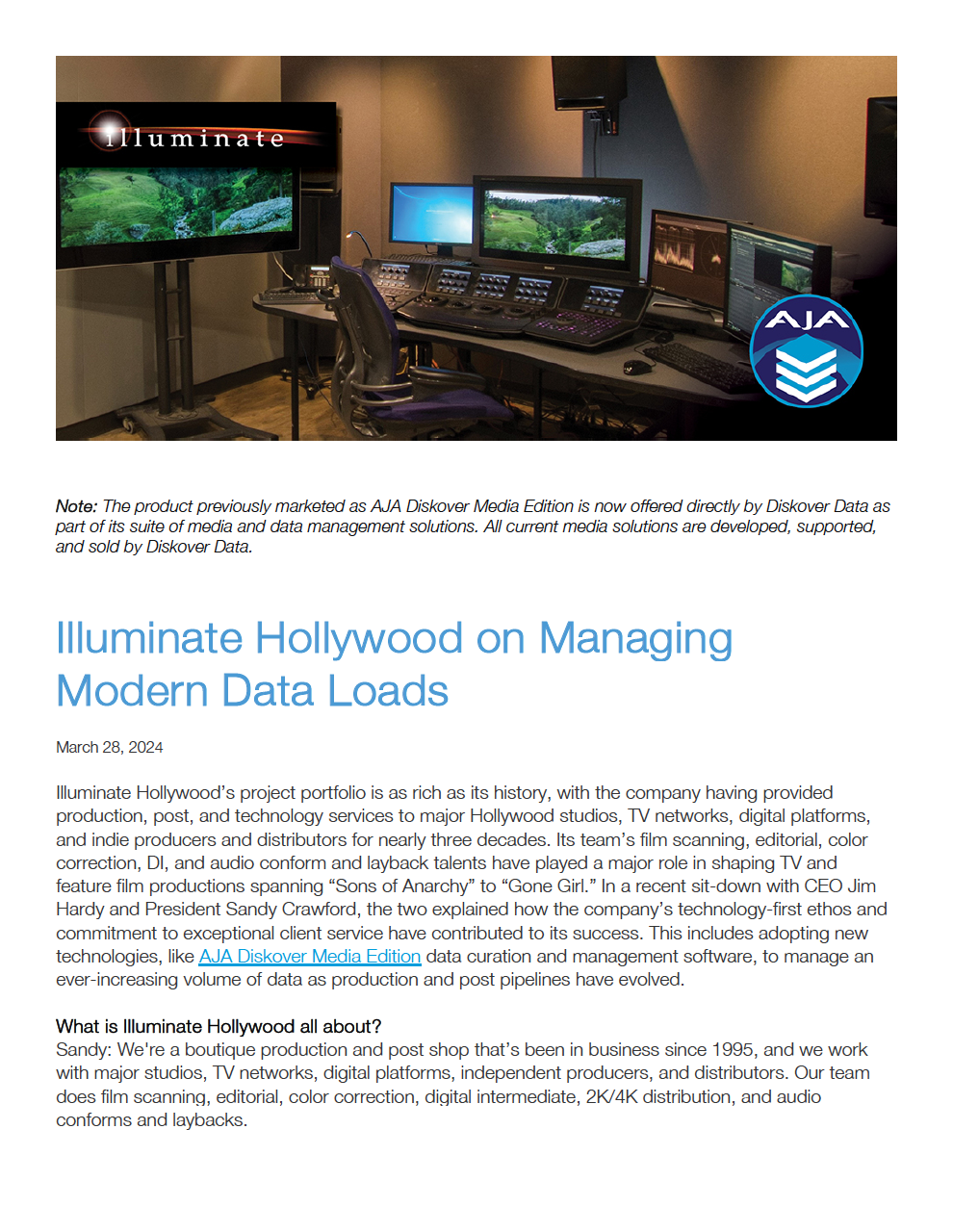Diskover Case Study | Illuminate Hollywood on Managing Modern Data Loads